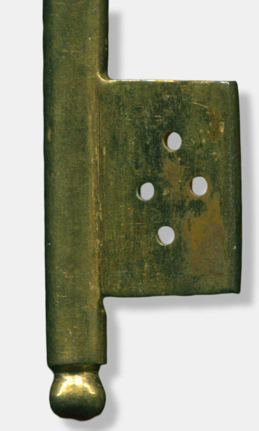 Schlüsselbart und Abschlußsegment am Ende des Schlüsselhalms